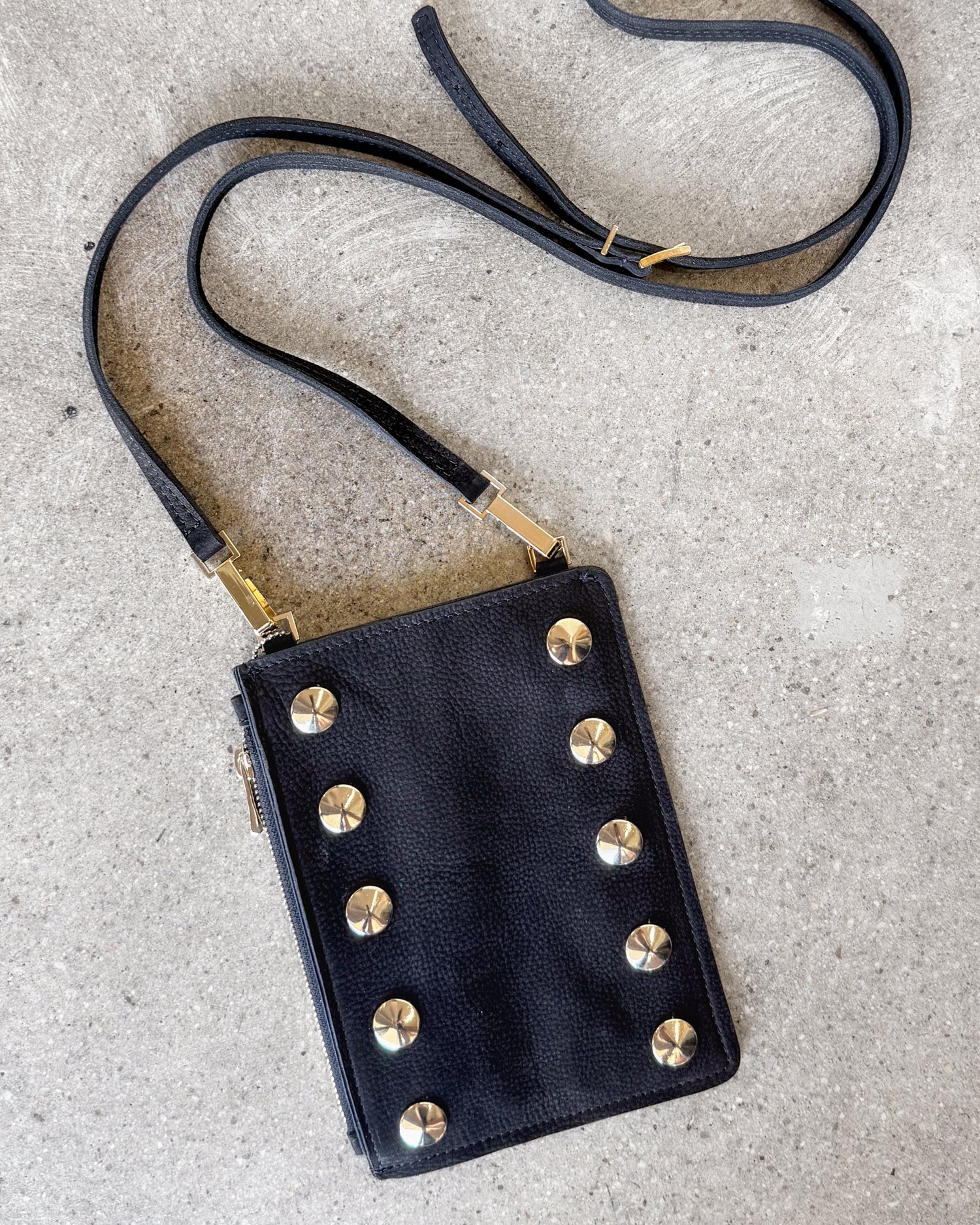 Pebbled Leather Crossbody Purse