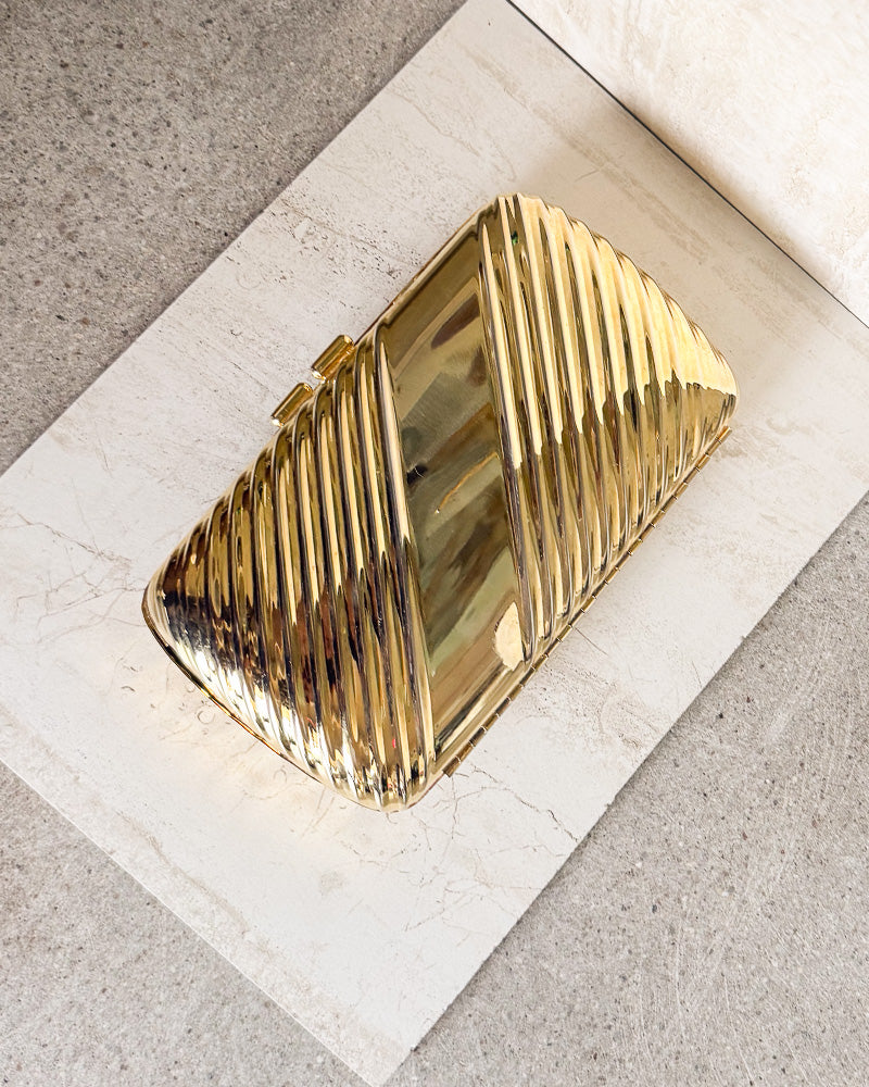 Vintage Walborg Evening Purse Clamshell Metal Pillow