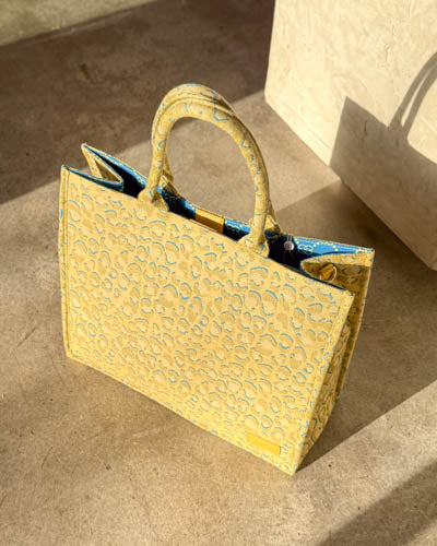 Shaded Leopard Print - Box Tote