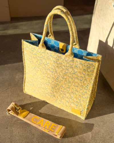 Shaded Leopard Print - Box Tote