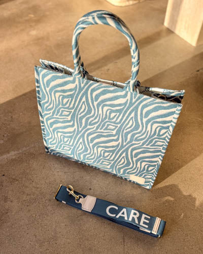 Shaded Zebra - Box Tote