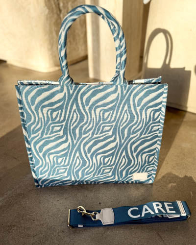 Shaded Zebra - Box Tote