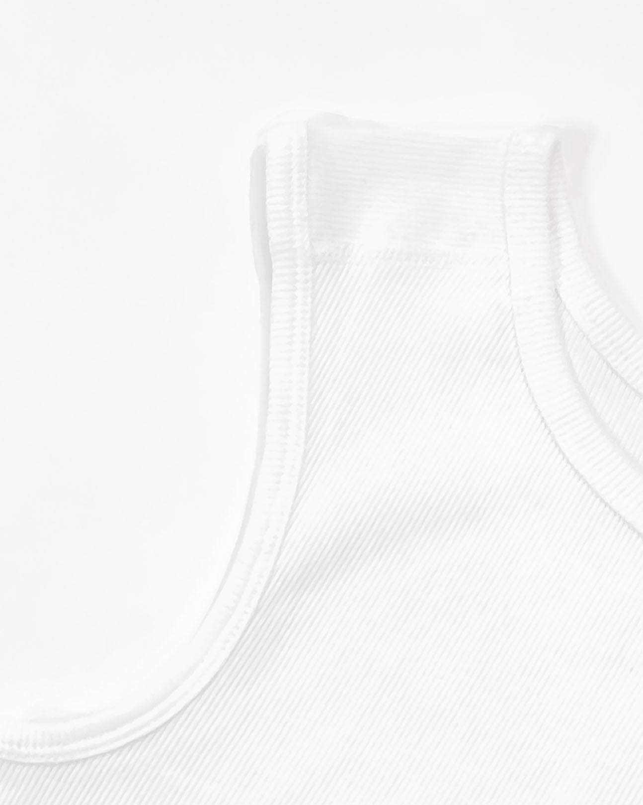 Klein Ribbed Tank - White