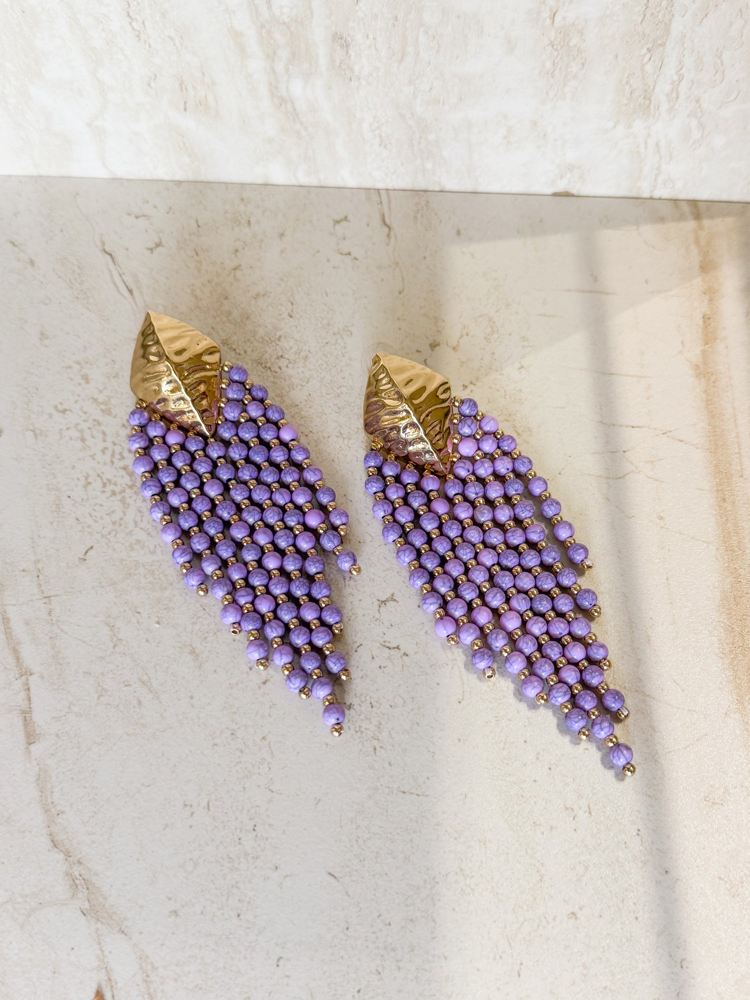 Beaded Tassel Earrings