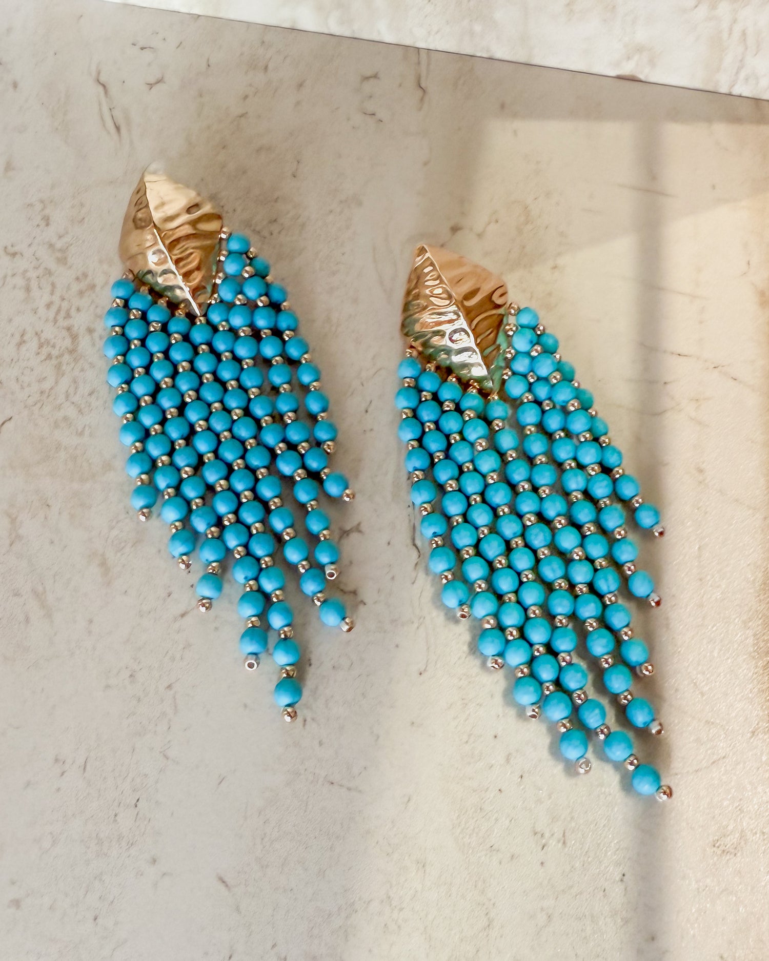 Beaded Tassel Earrings