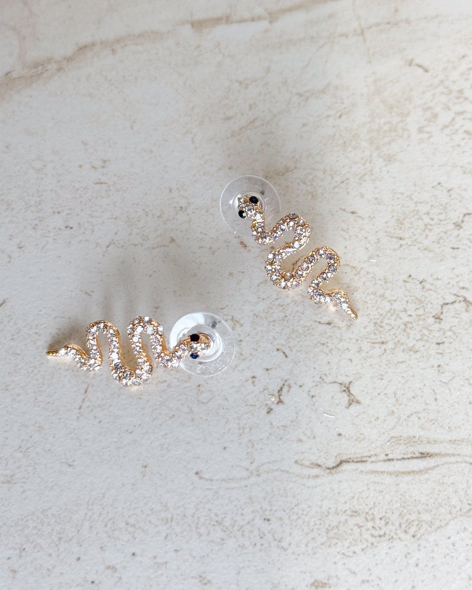 Diamond Snake Earrings