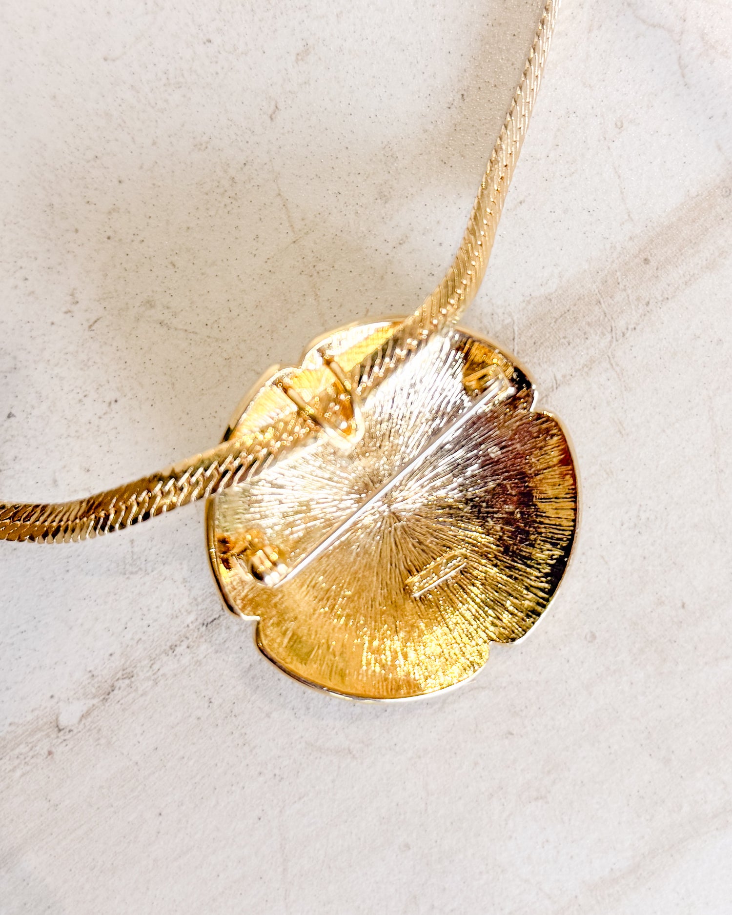 Vintage Signed Brooch & Pendant Necklace
