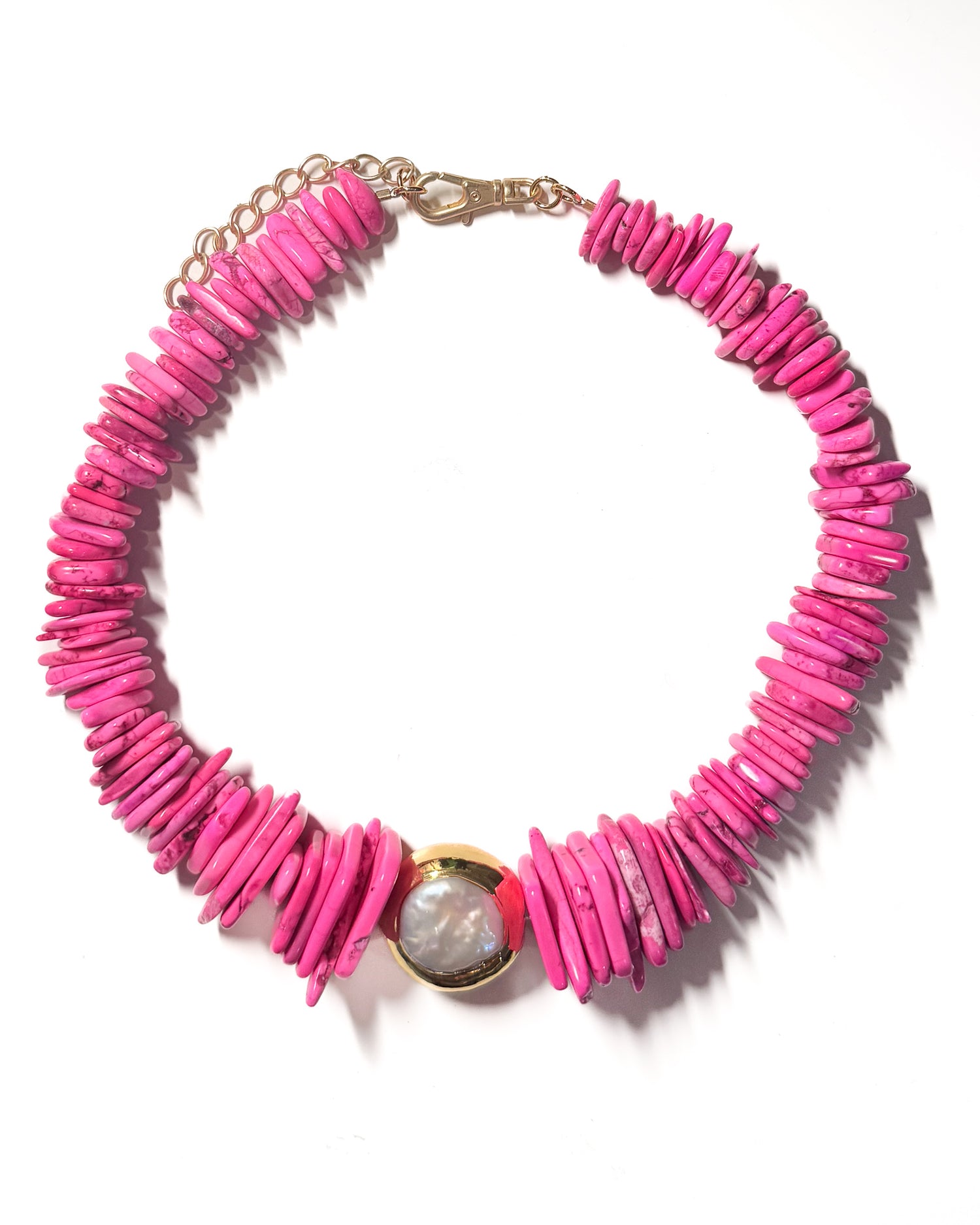 Sariah Hot Pink Necklace