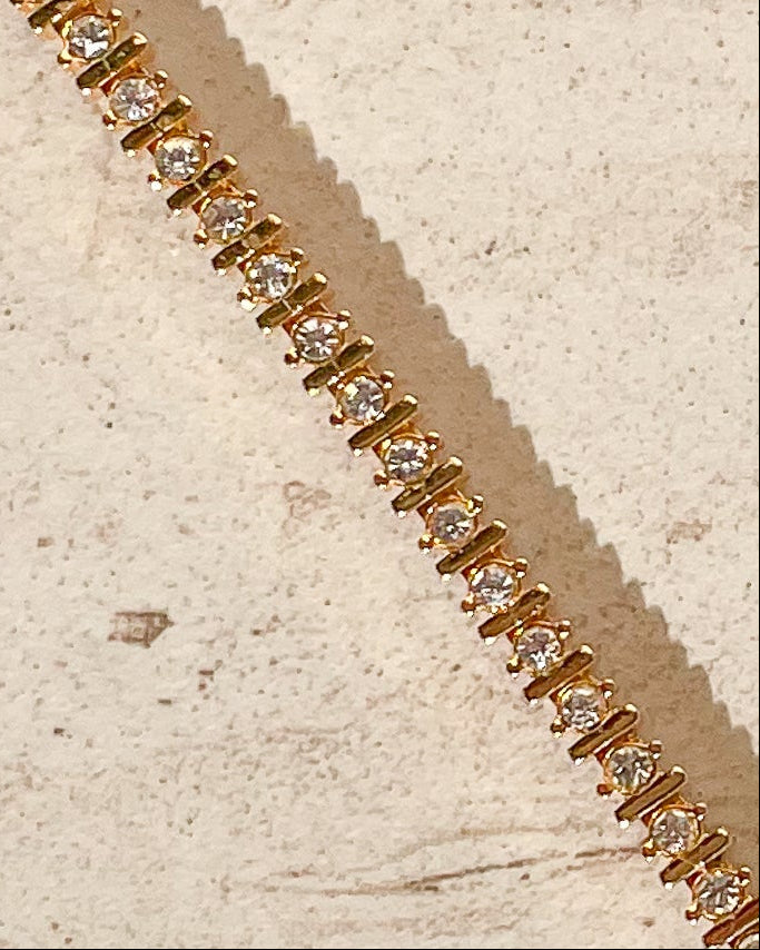 Vintage Crystal Tennis Bracelet