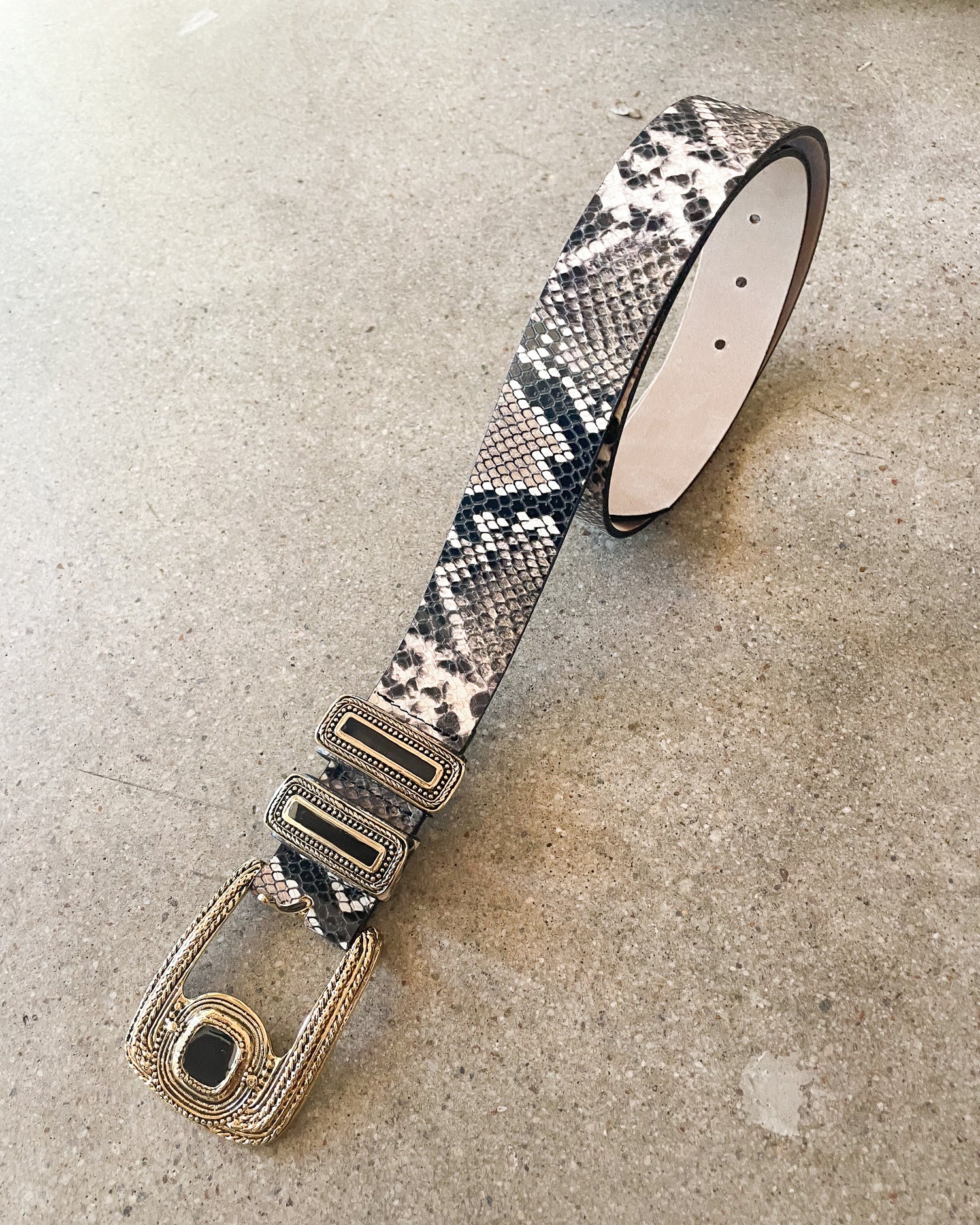 Cares Snake Print Belt