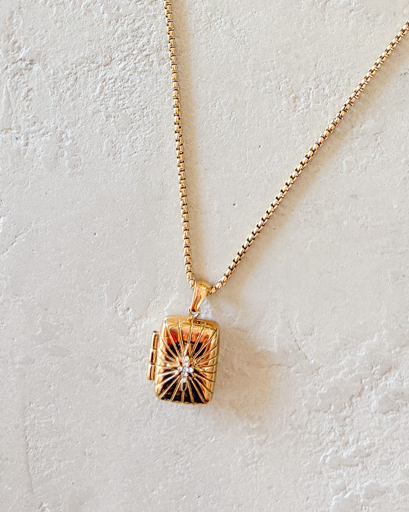 Gold Locket Necklace