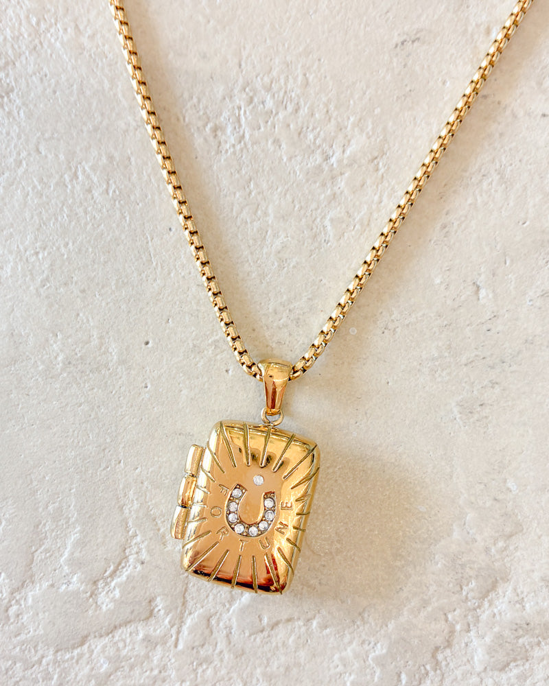 Gold Locket Necklace