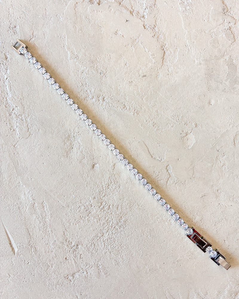 Round CZ Tennis Bracelet
