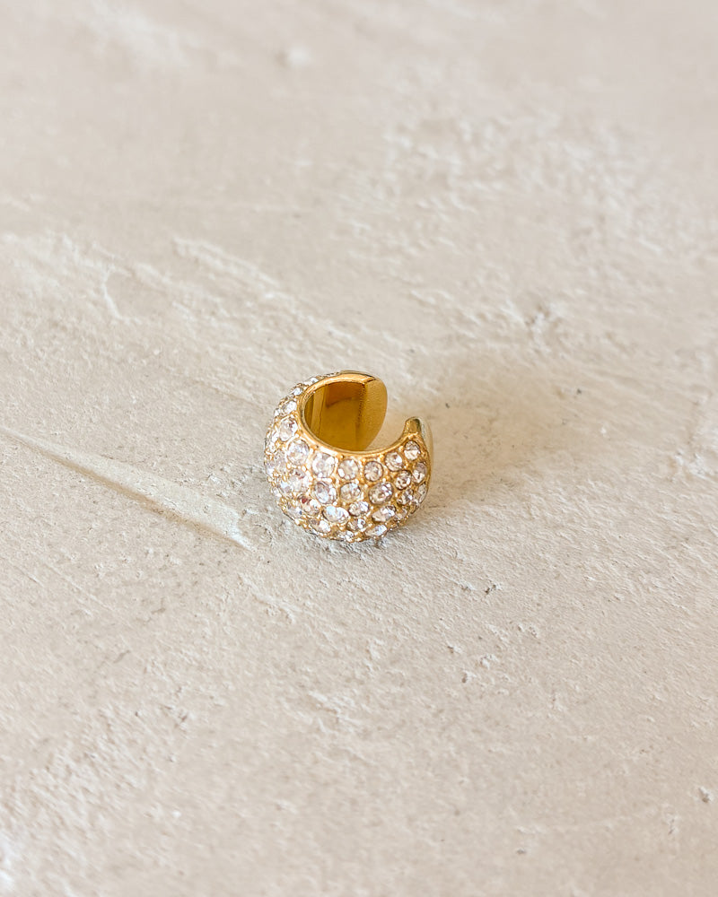 Pave Ball Ear Cuff
