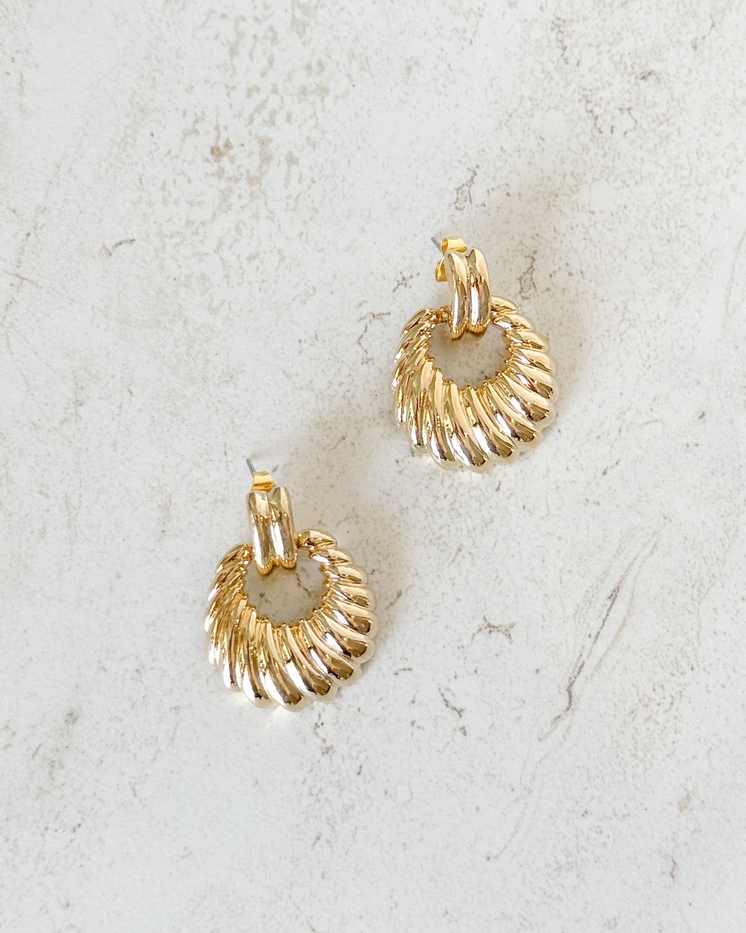 Vintage Round Drop Earrings