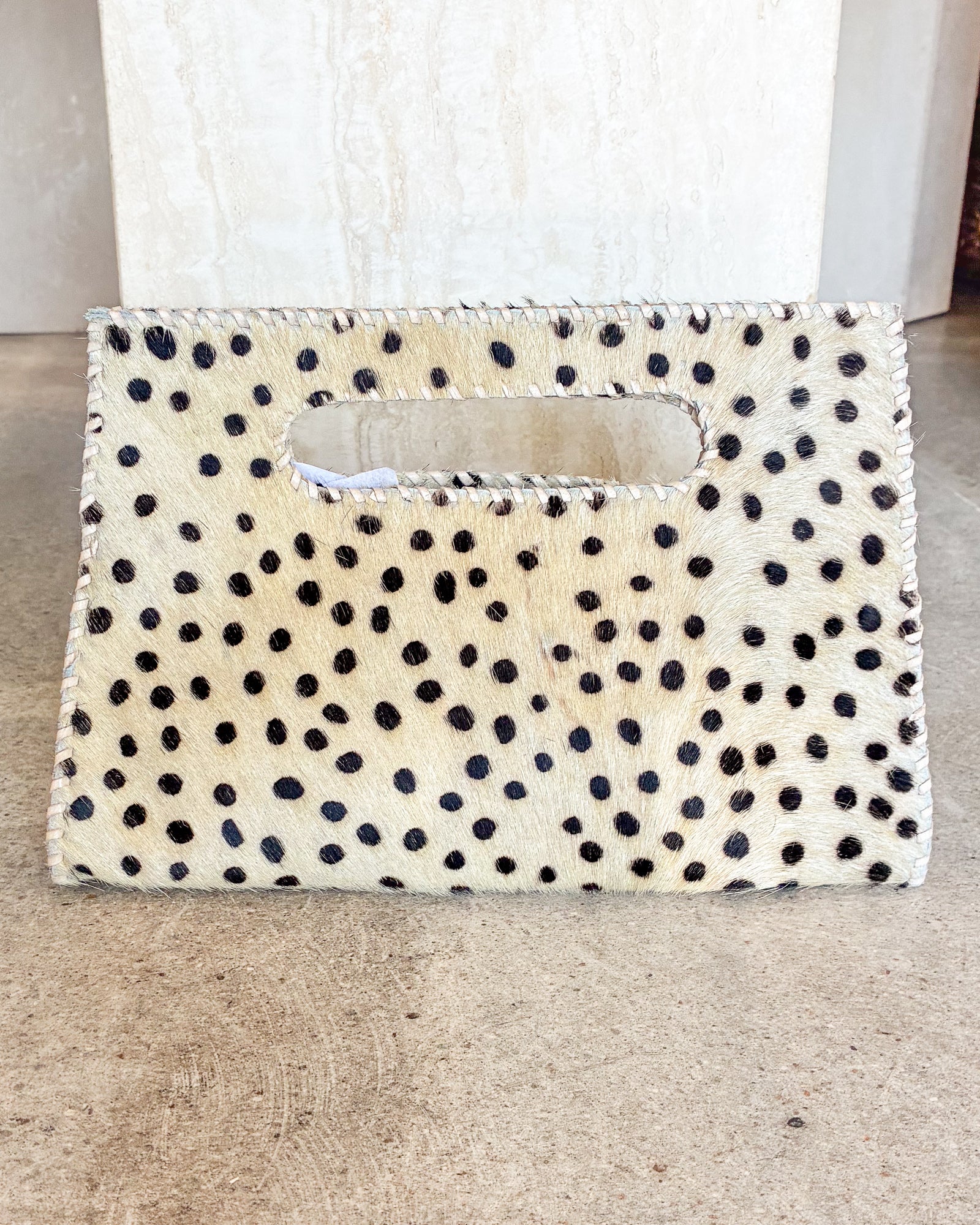 Leather mini  Printed Hairon bag