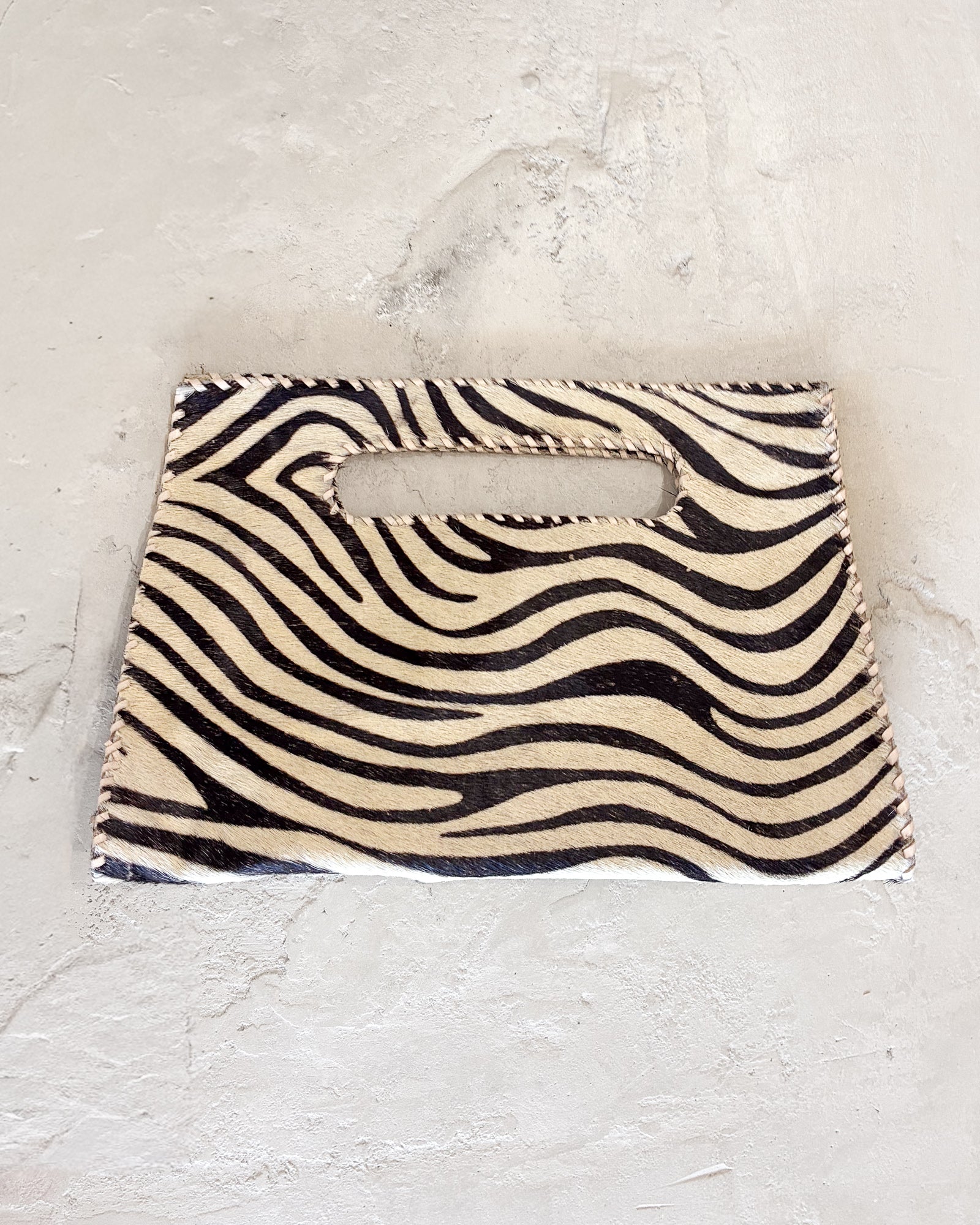 Leather mini  Printed Hairon bag