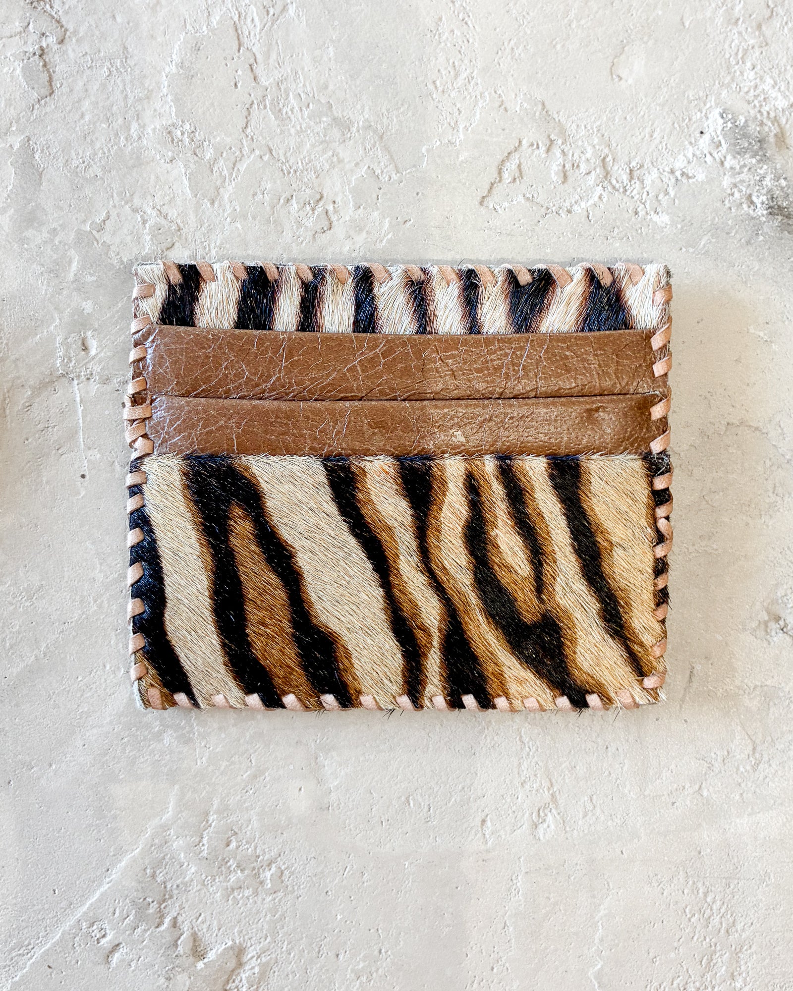 Card Holder-Printed  Hairon Genuine Leather 