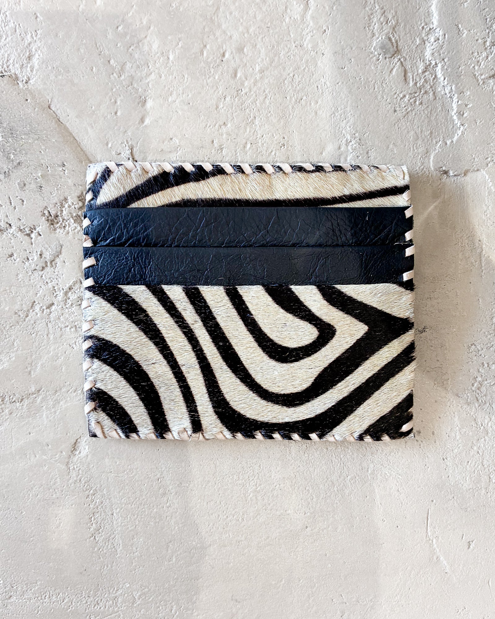 Card Holder-Printed  Hairon Genuine Leather 