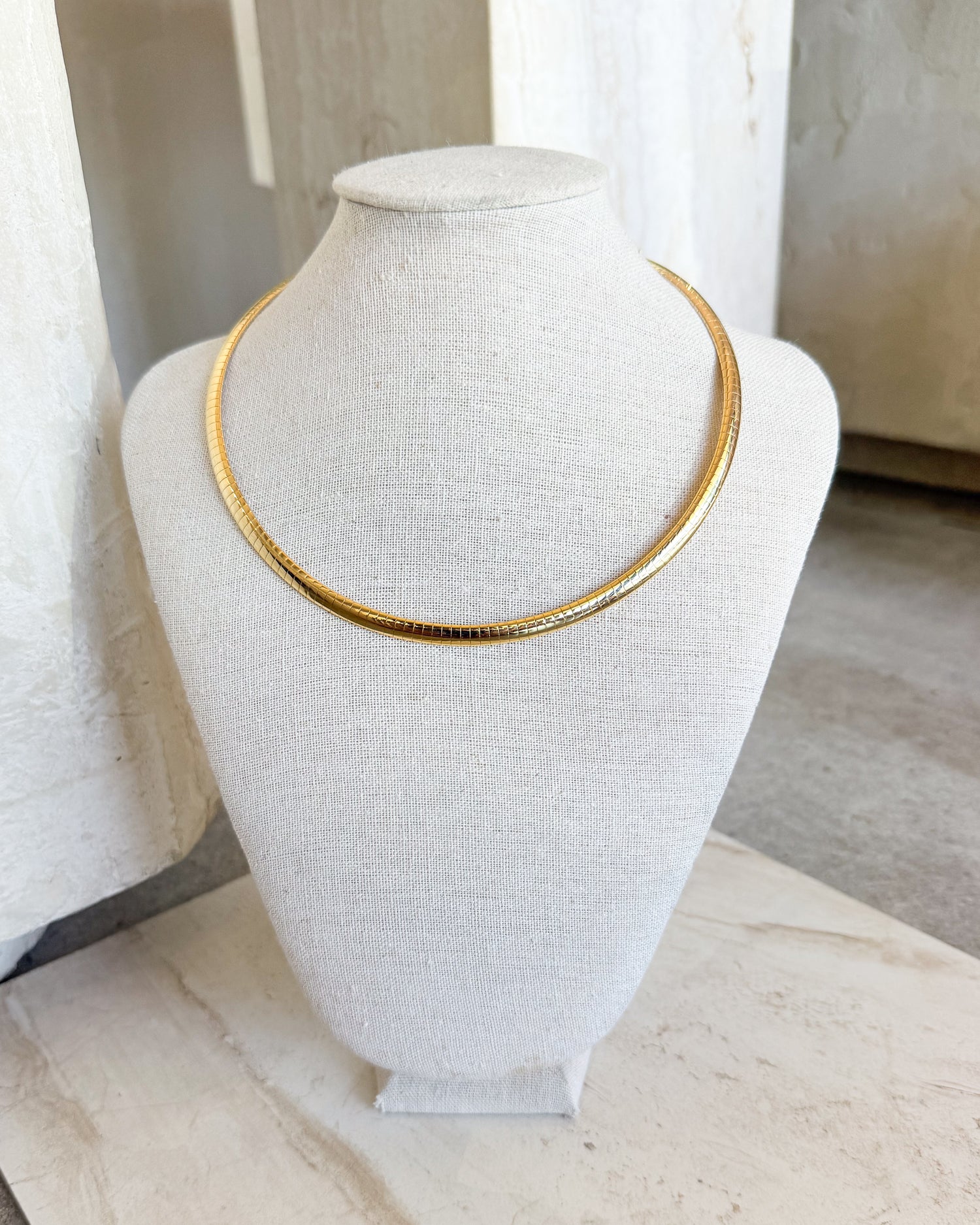 Vintage Gold Collar Necklace