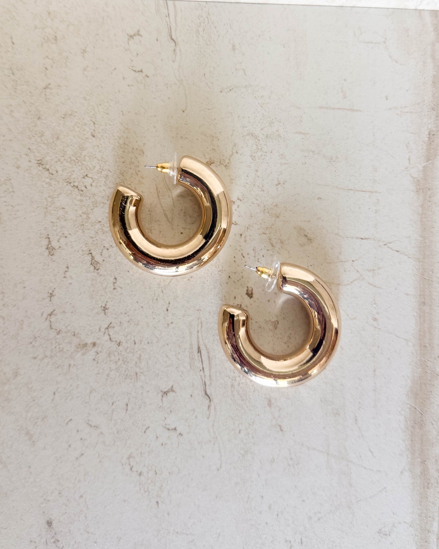 Gold Chunky Hoops