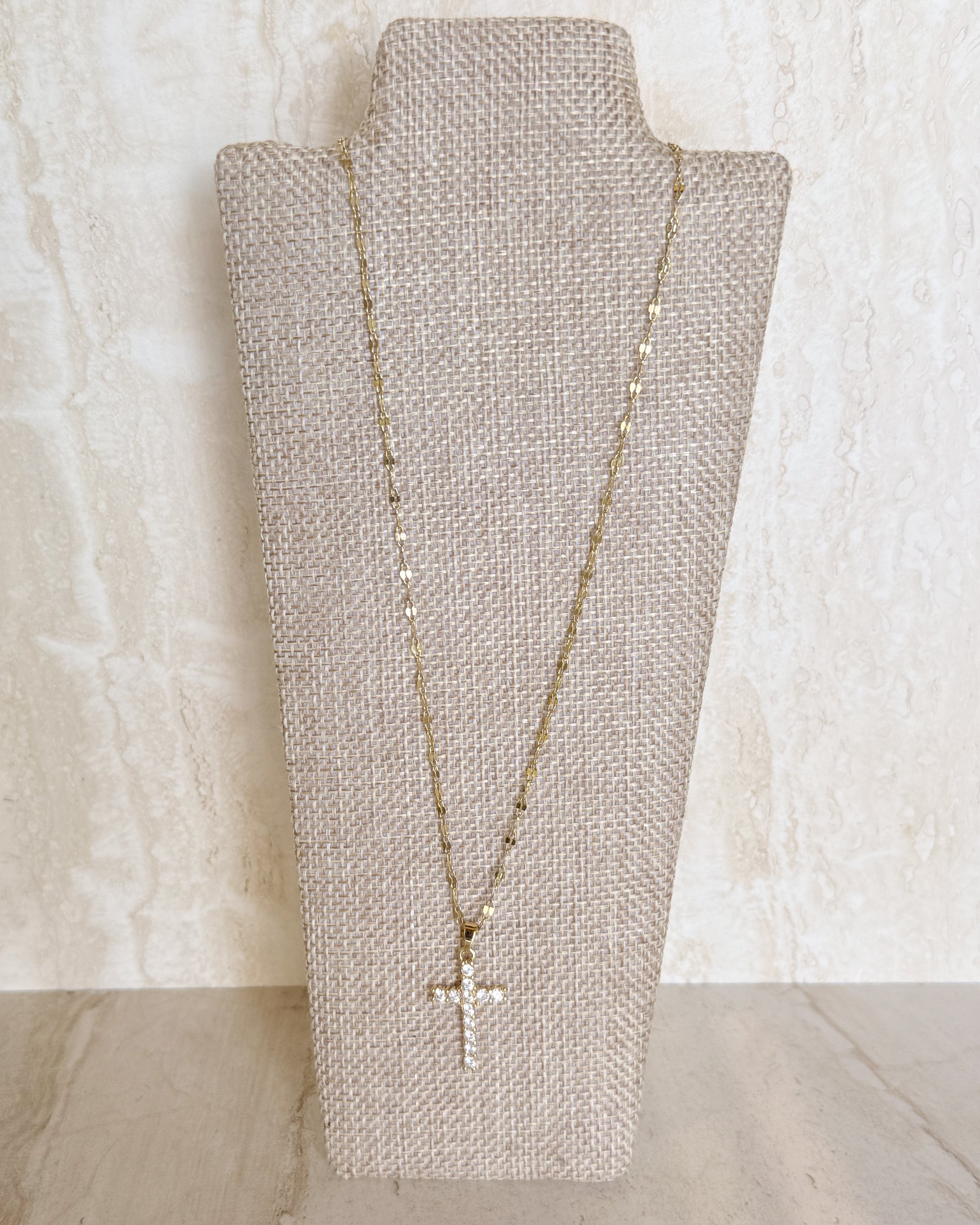 Sparkly Cross Necklace