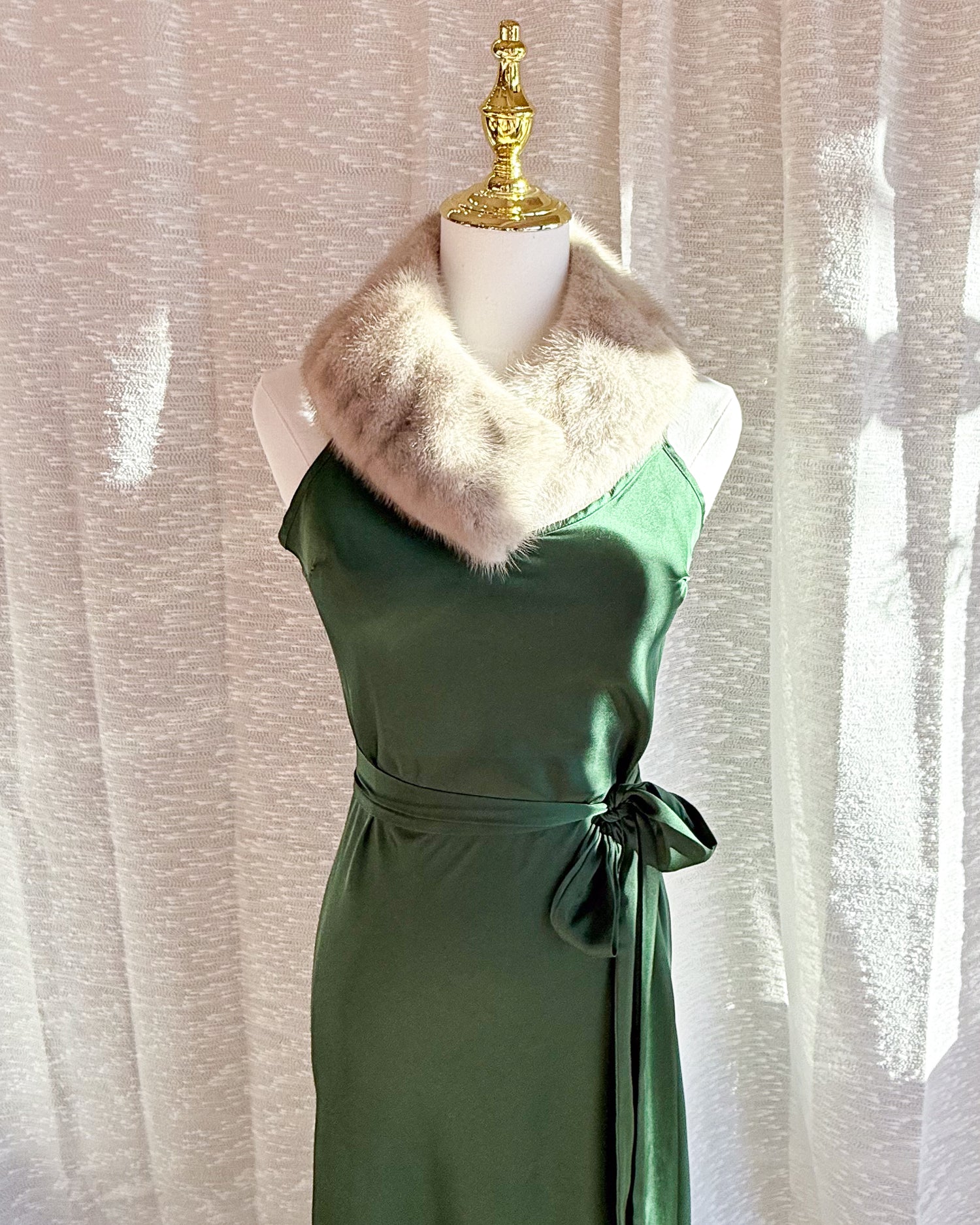 Vintage Fur Shawl Stole