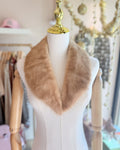 Vintage Genuine Blonde Fur Long Collar