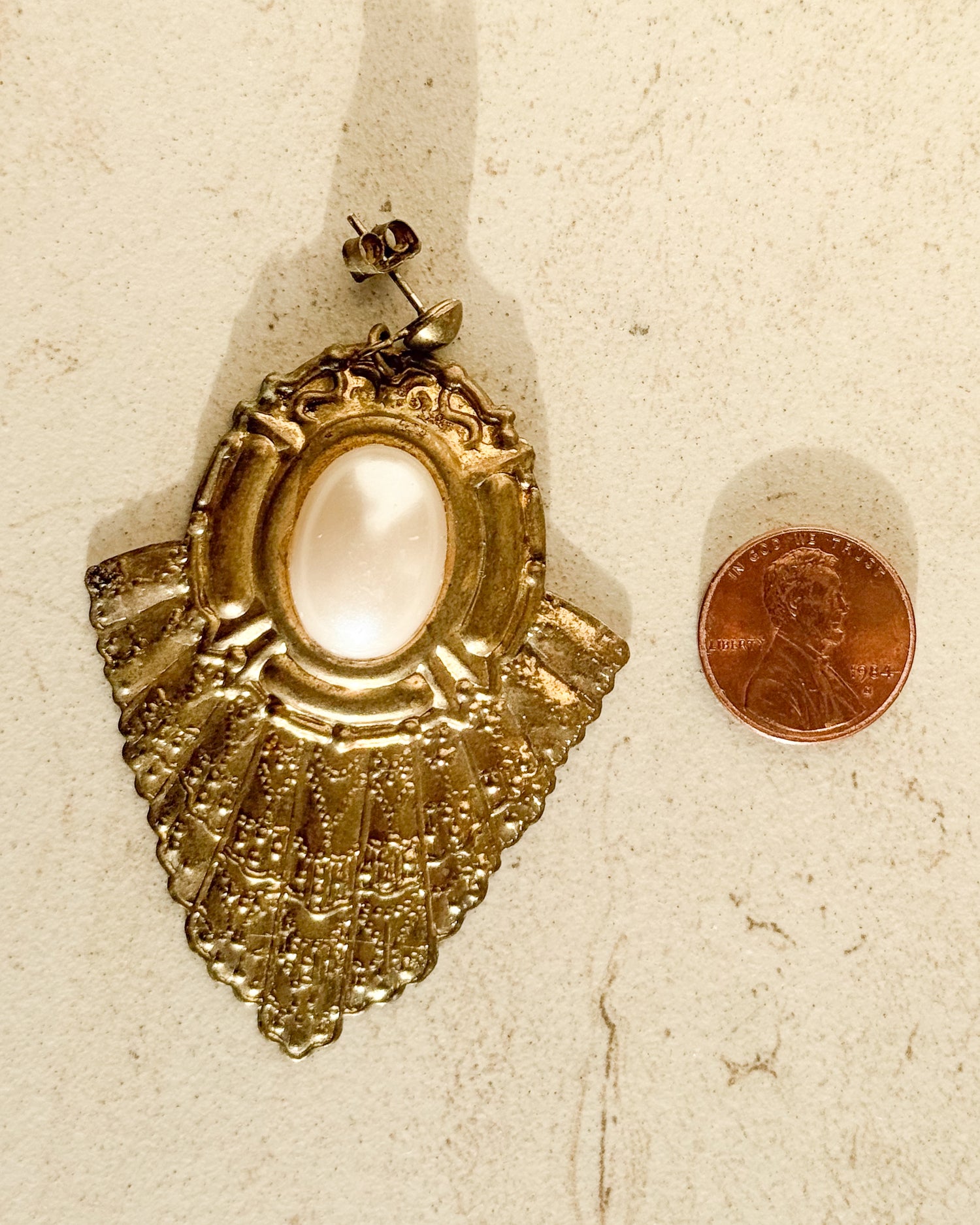 Vintage Victorian Faux Pearl dangle earrings