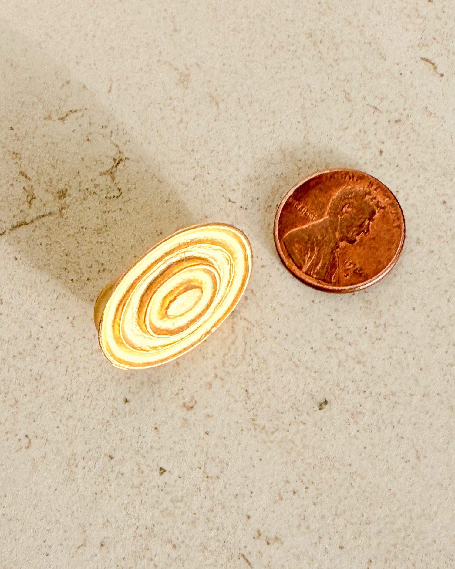 Vintage Spiral Gold-plated Stud Earrings