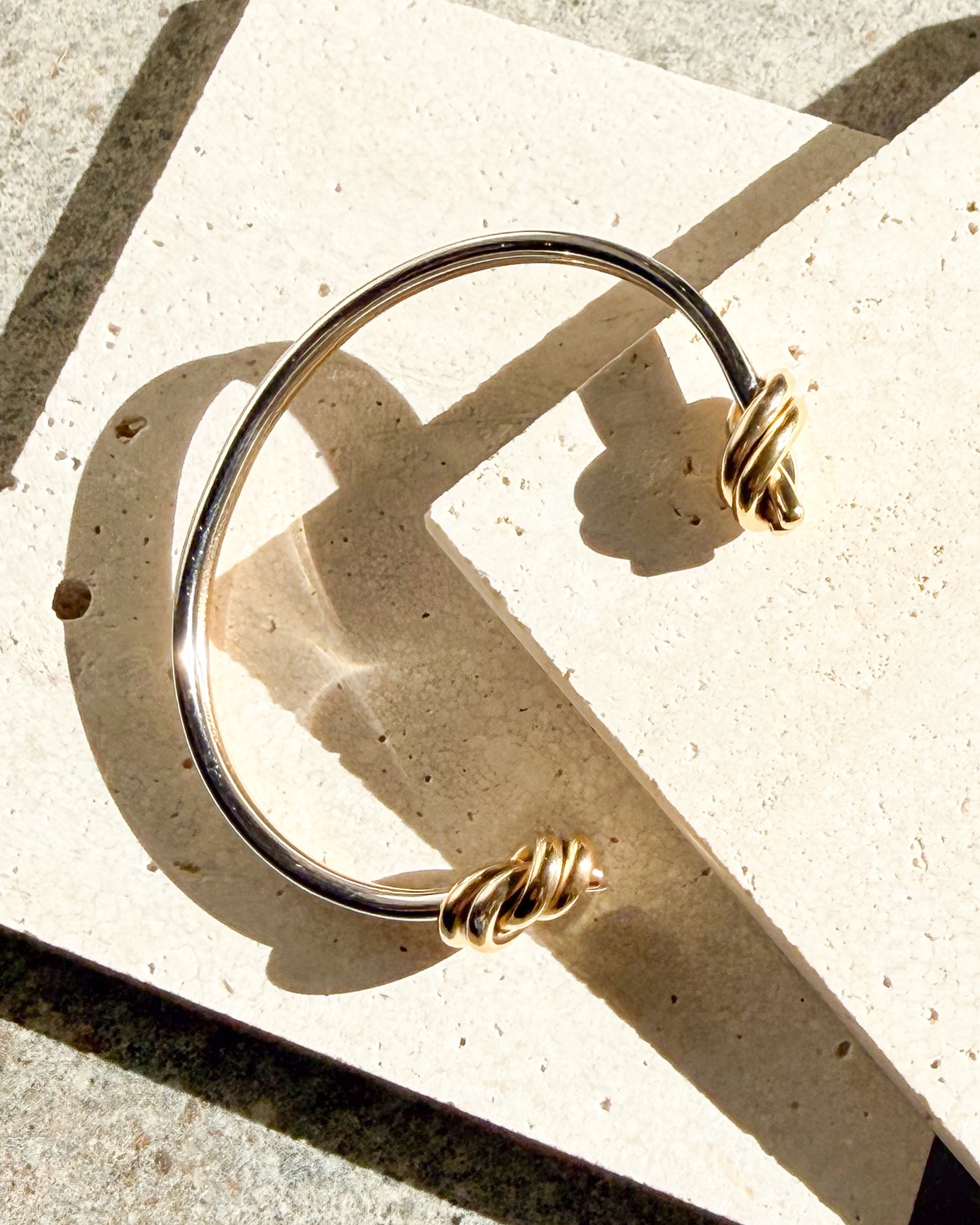 Two Tone Knot Bypass Cuff