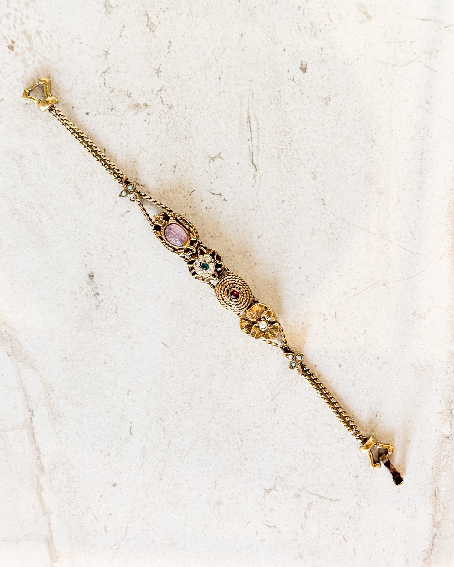 Vintage Victorian Revival slide bracelet