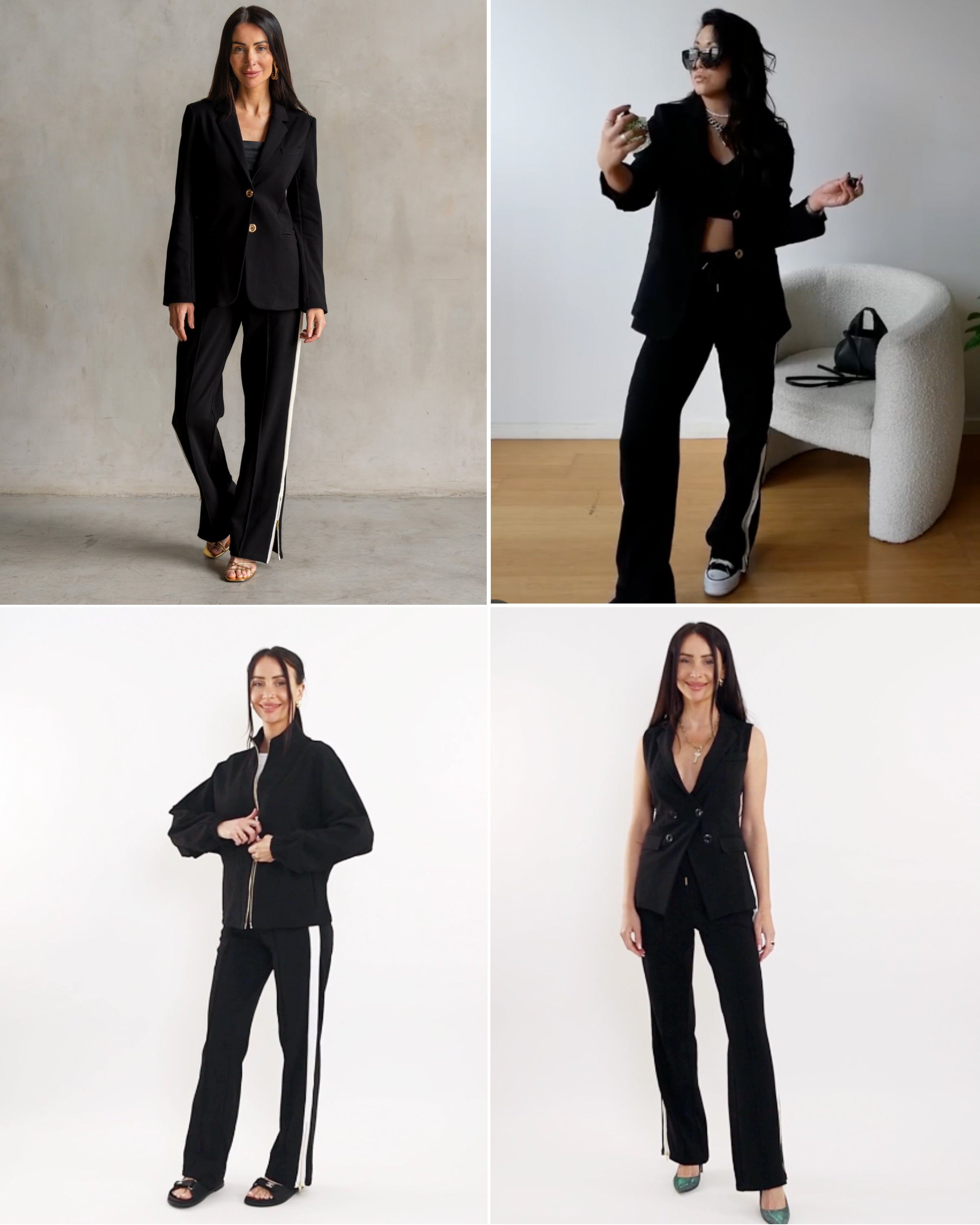 Women's Black Pants - Jordan Interlock Cotton Stretch – Care Tucker