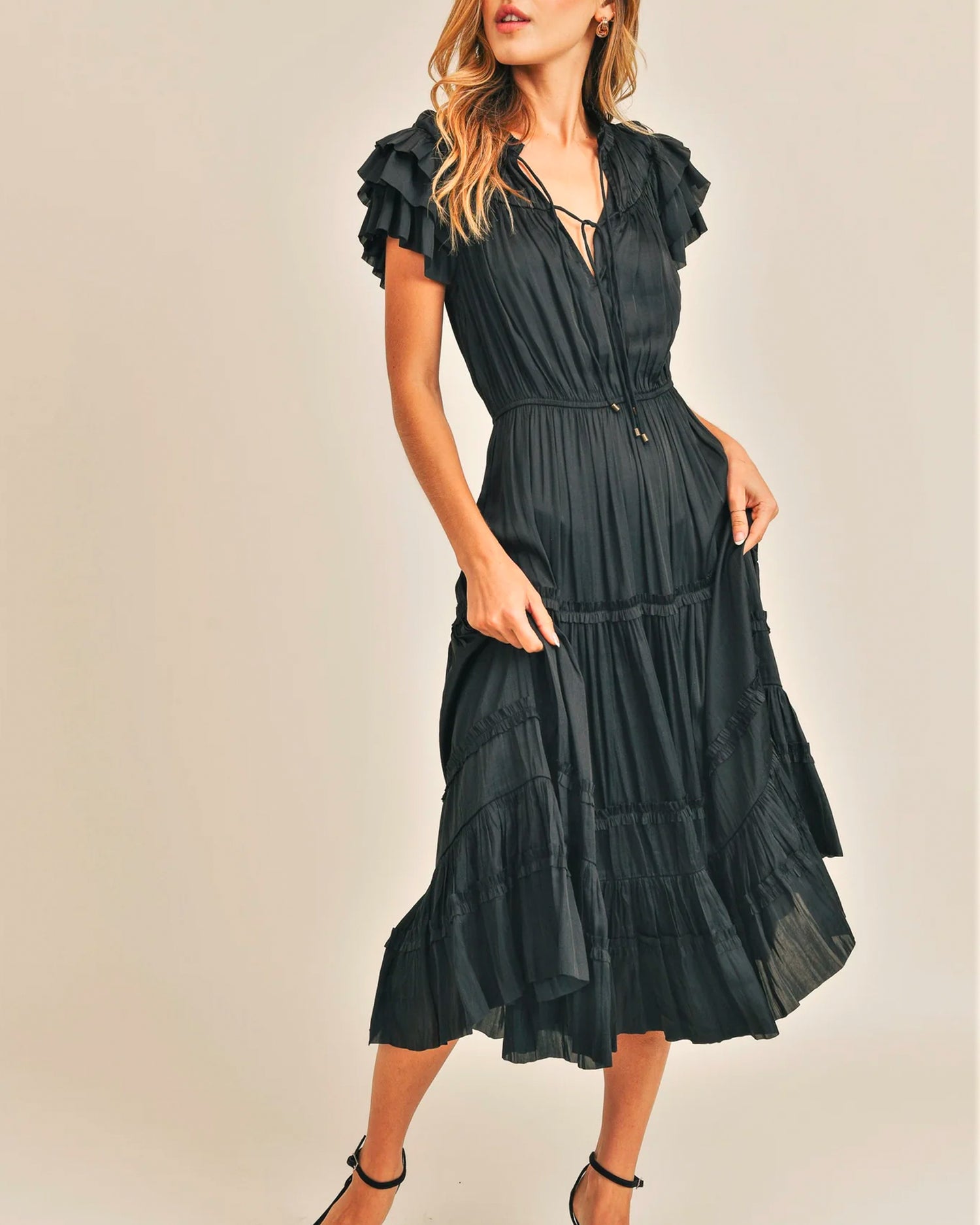 KIANNA RUFFLE DRESS