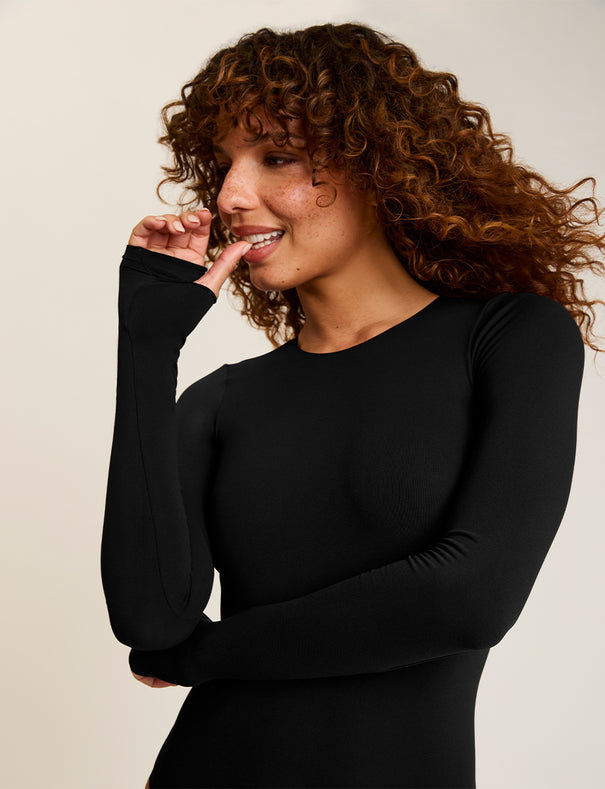 Ballet Long Sleeve Bodysuit with Thumbholes