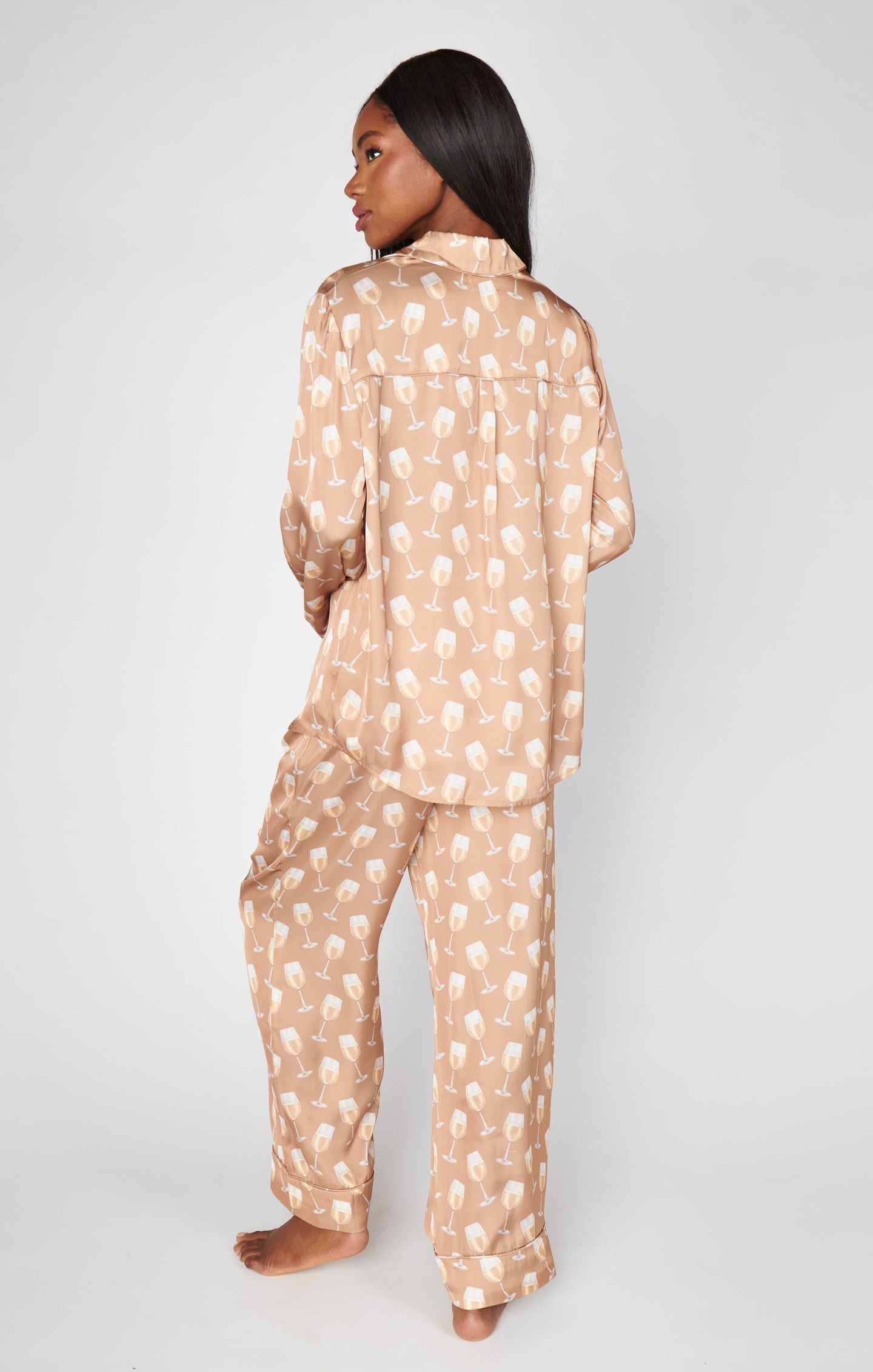 Classic PJ Set - White Wine Silky