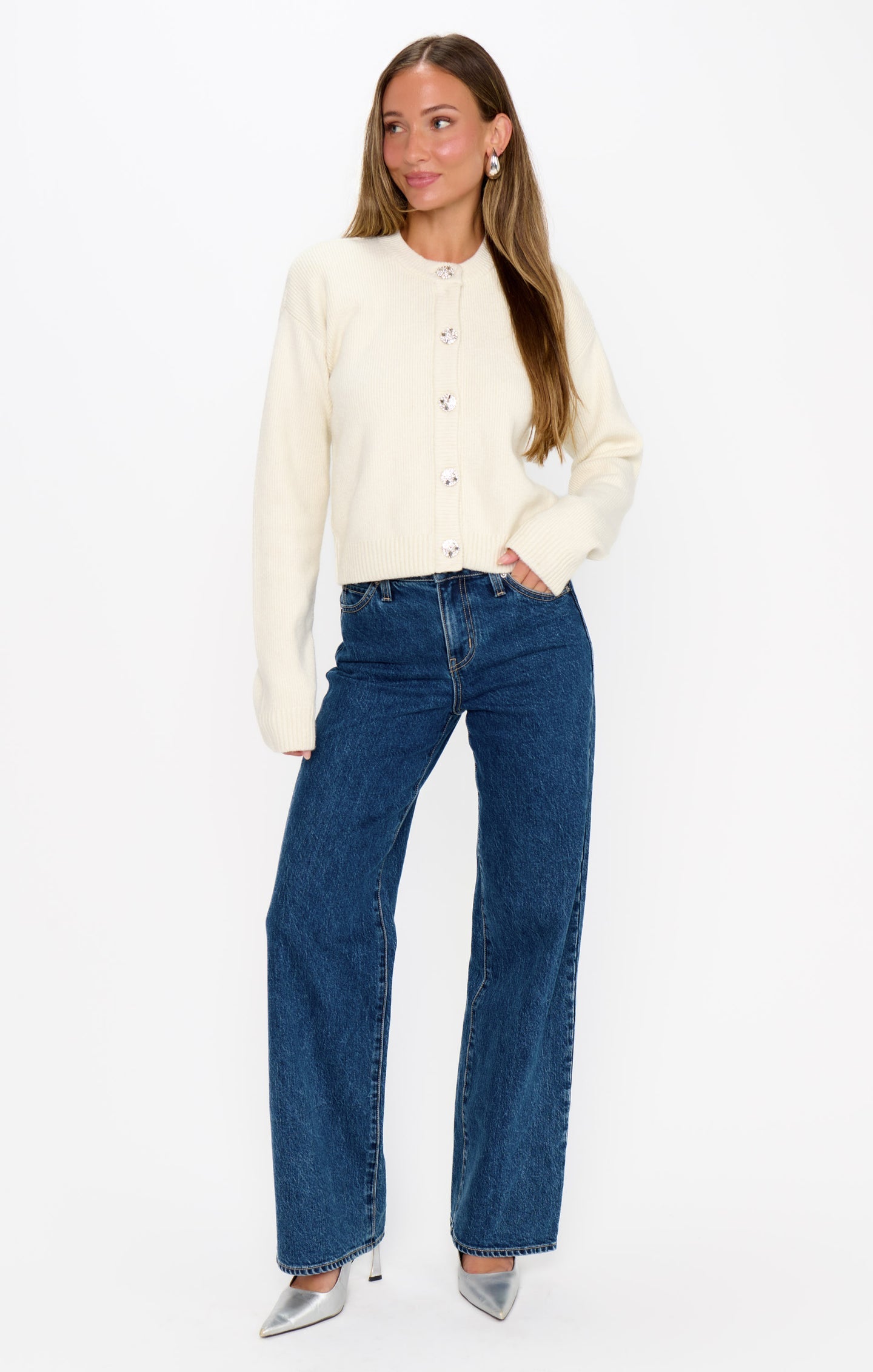 Maggie Cardigan Marzipan Knit