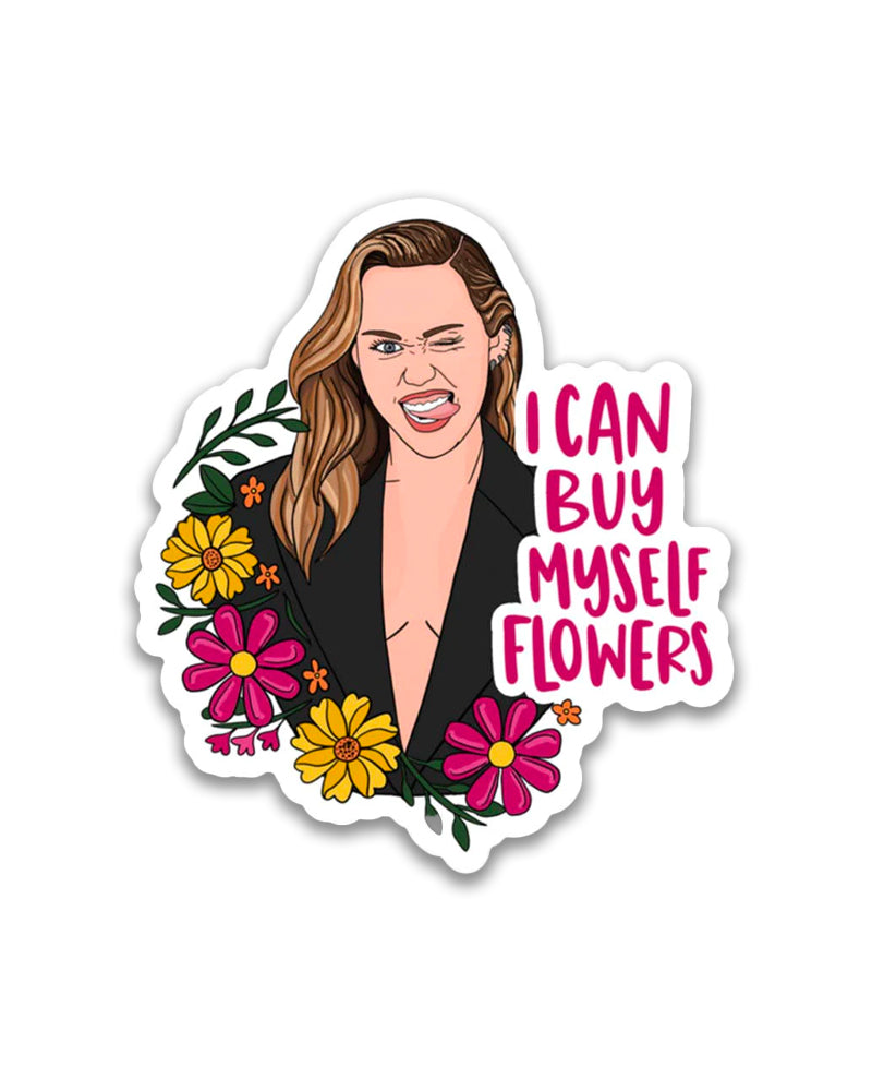 Miley Cyrus Flowers Sticker