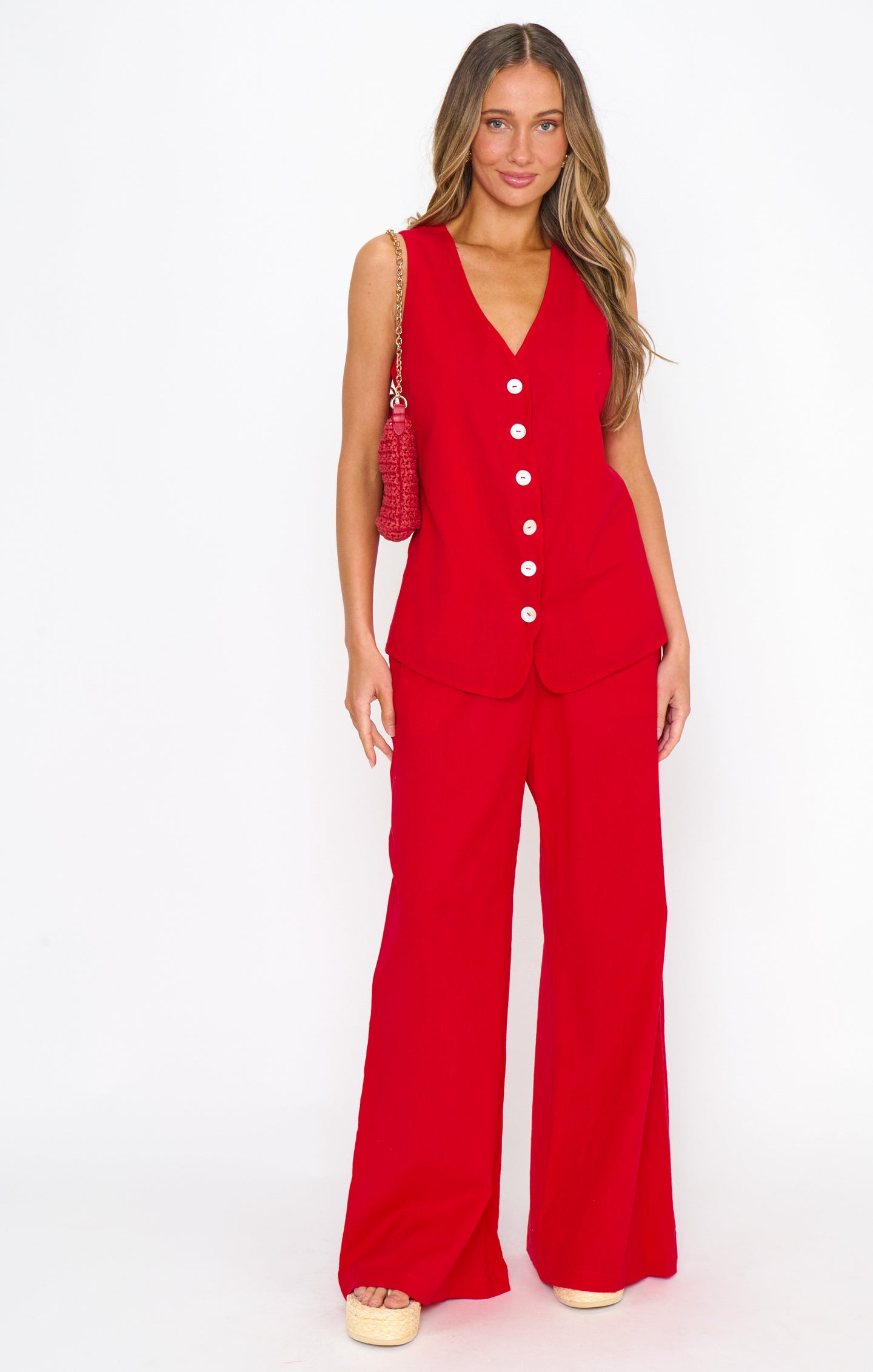 It Takes Two Top - Sundried Tomato Linen