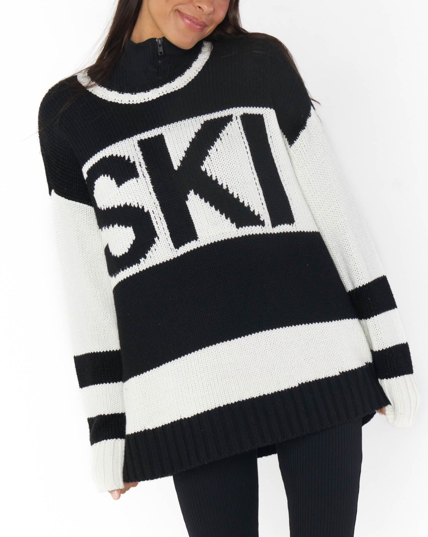 Ski in Sweater