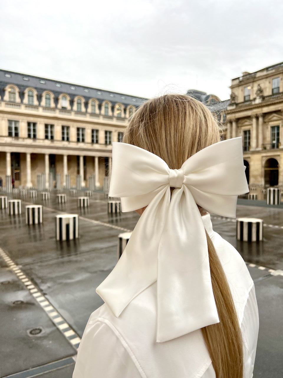 The Perfect Long Satin Hair Bow Barrette