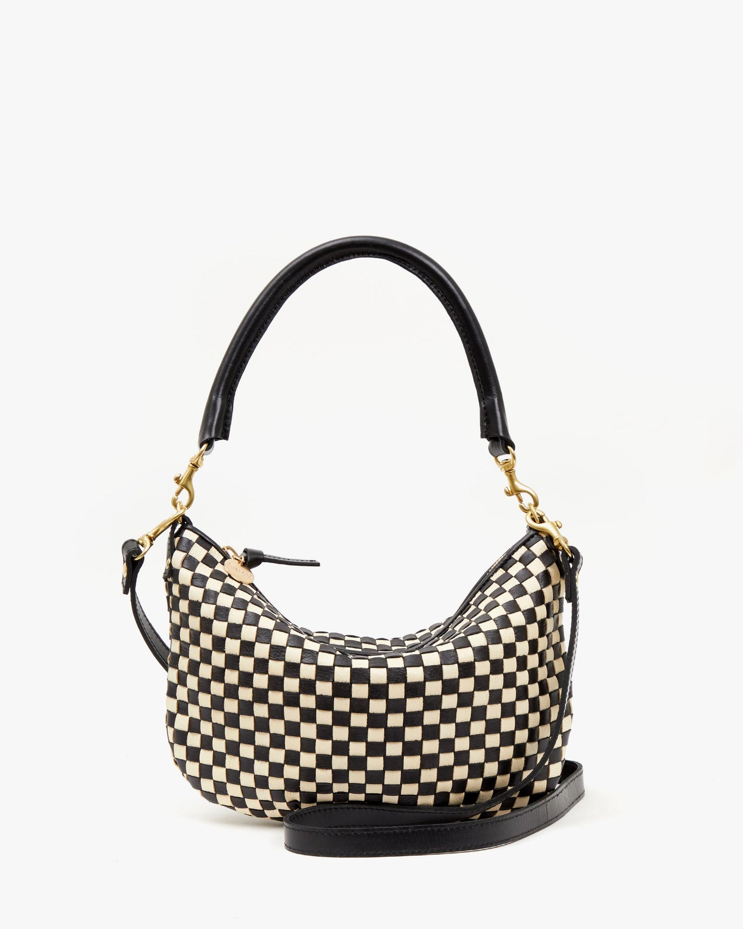 Petit Moyen Messenger Woven Checker