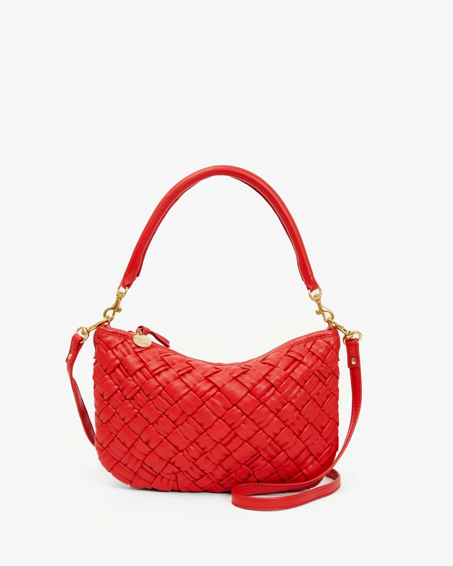 Petit Moyen Messenger Puffy Woven Rosa