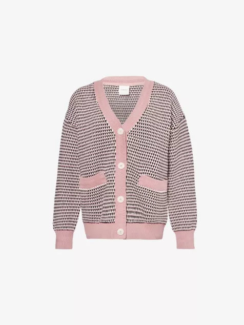 Tiffany Textured Cotton-Knit Cardigan