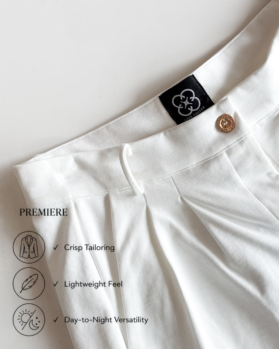 Riley Premiere Tailored Short - White
