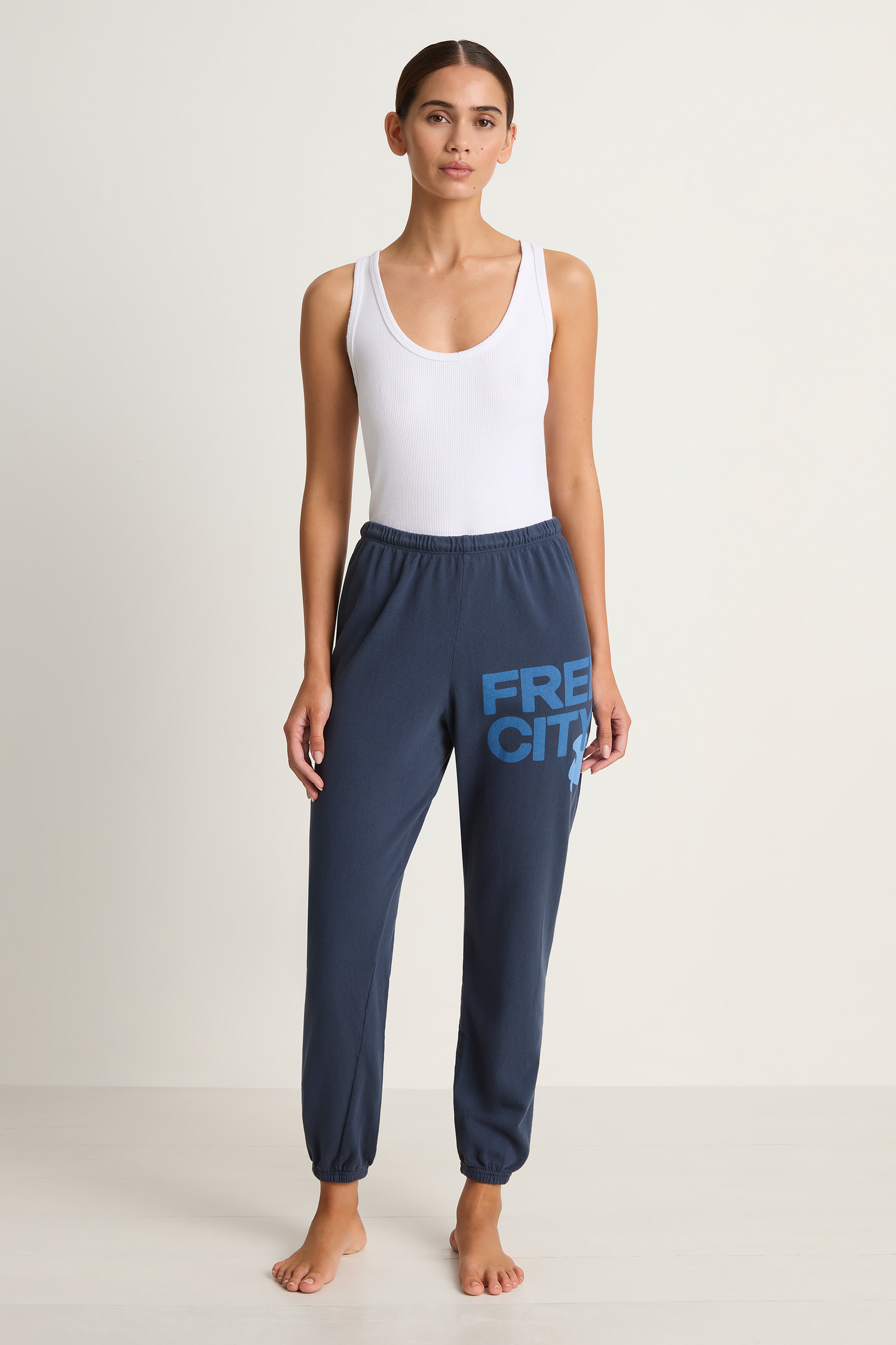 FREECITY sweatpant - moonshrooms/blues