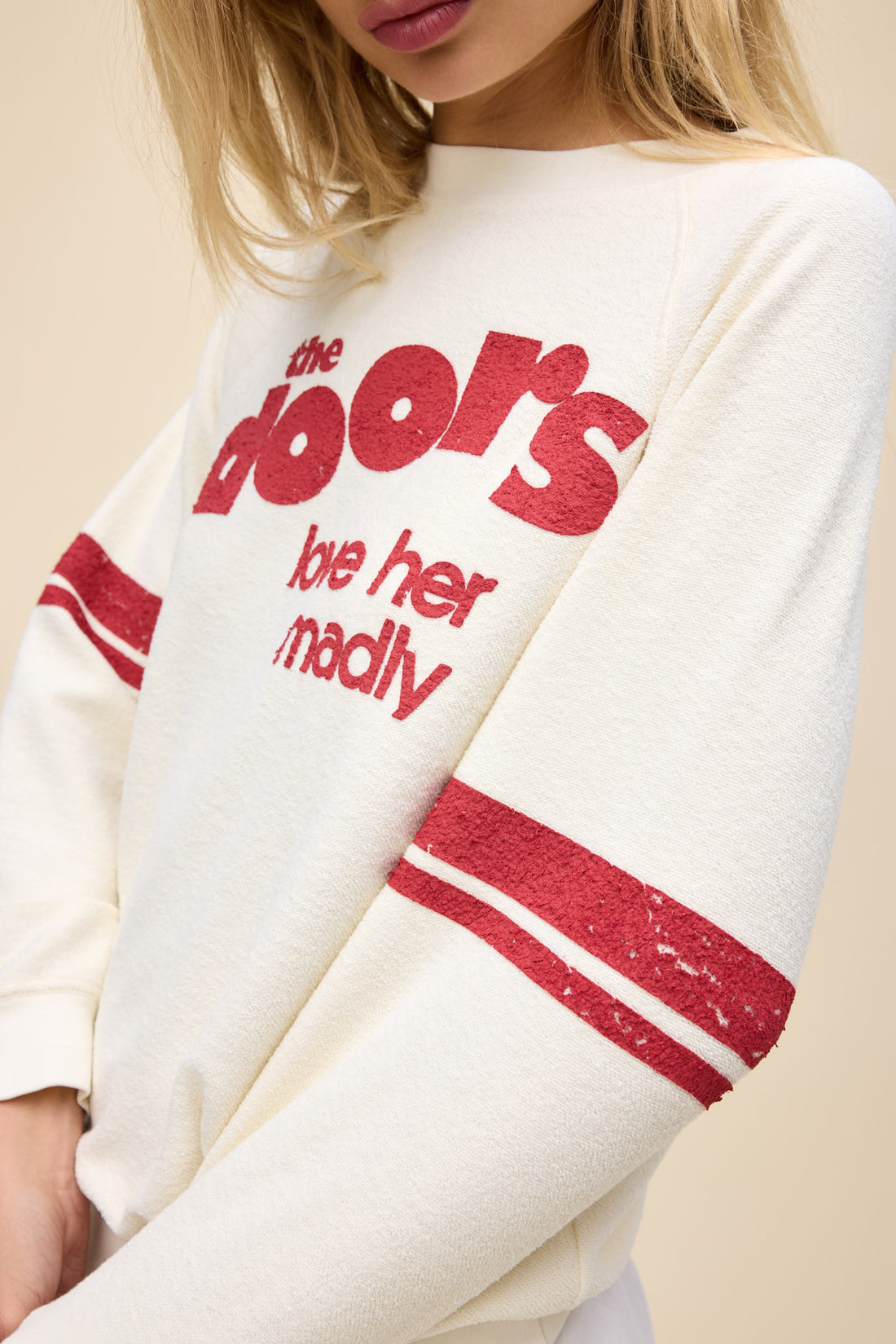 The Doors Love Her Madly Reverse Raglan Sweatshirt