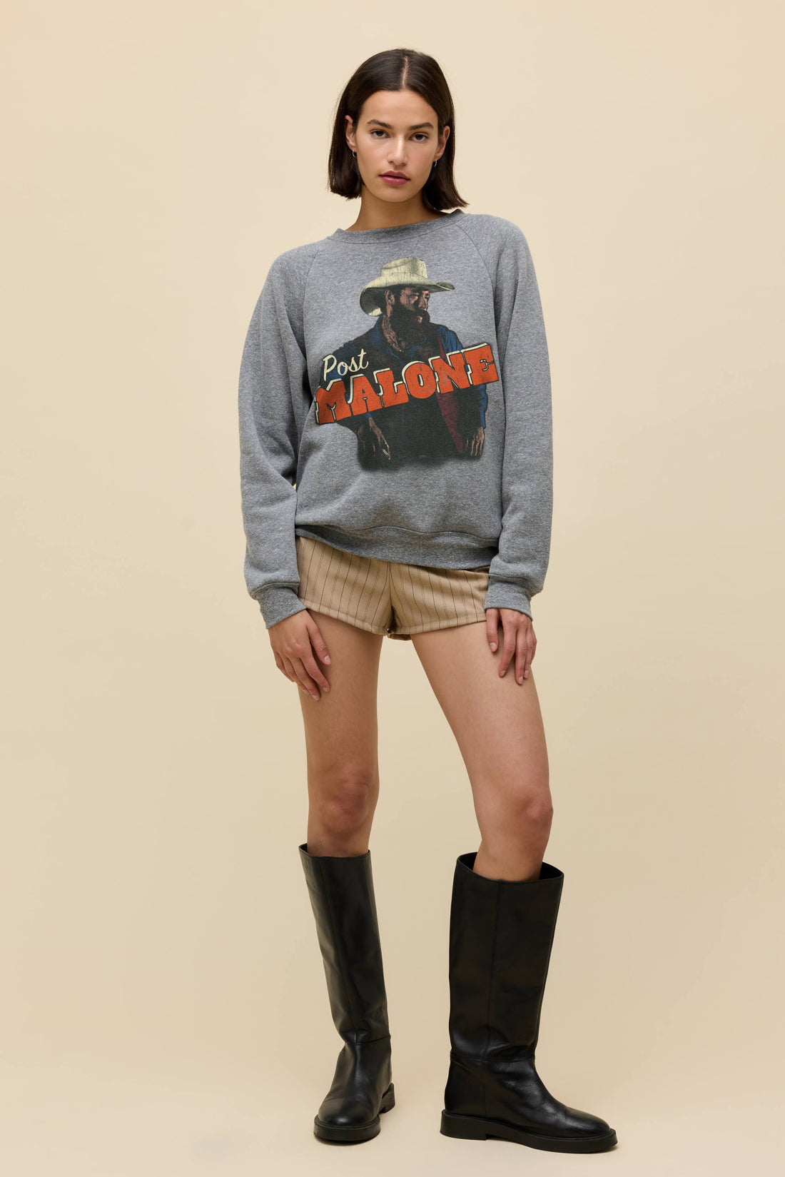 Post Malone Posty Leanin' Vintage Raglan Sweatshirt