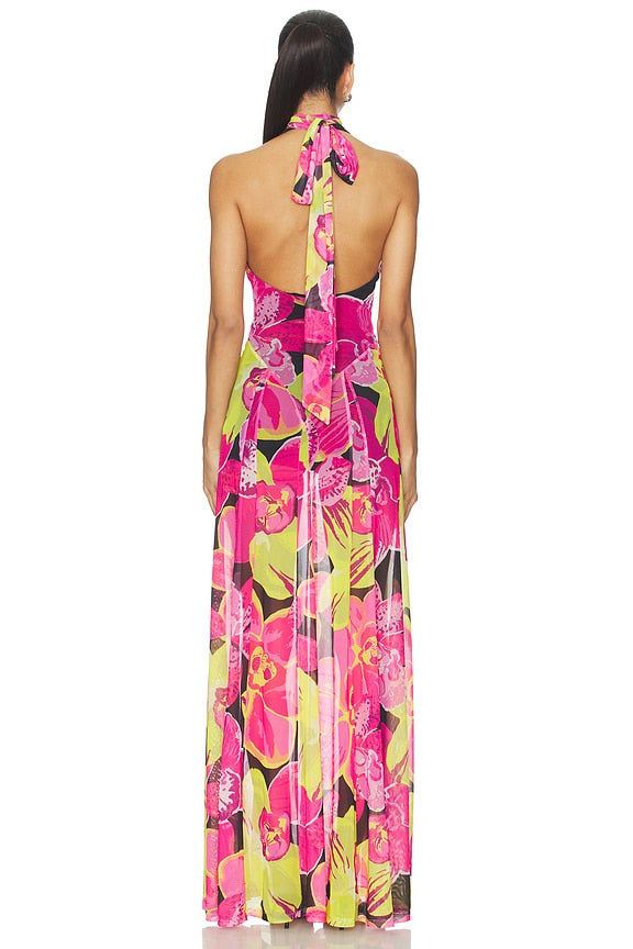 Katia Maxi Dress Tropical Nights Mesh