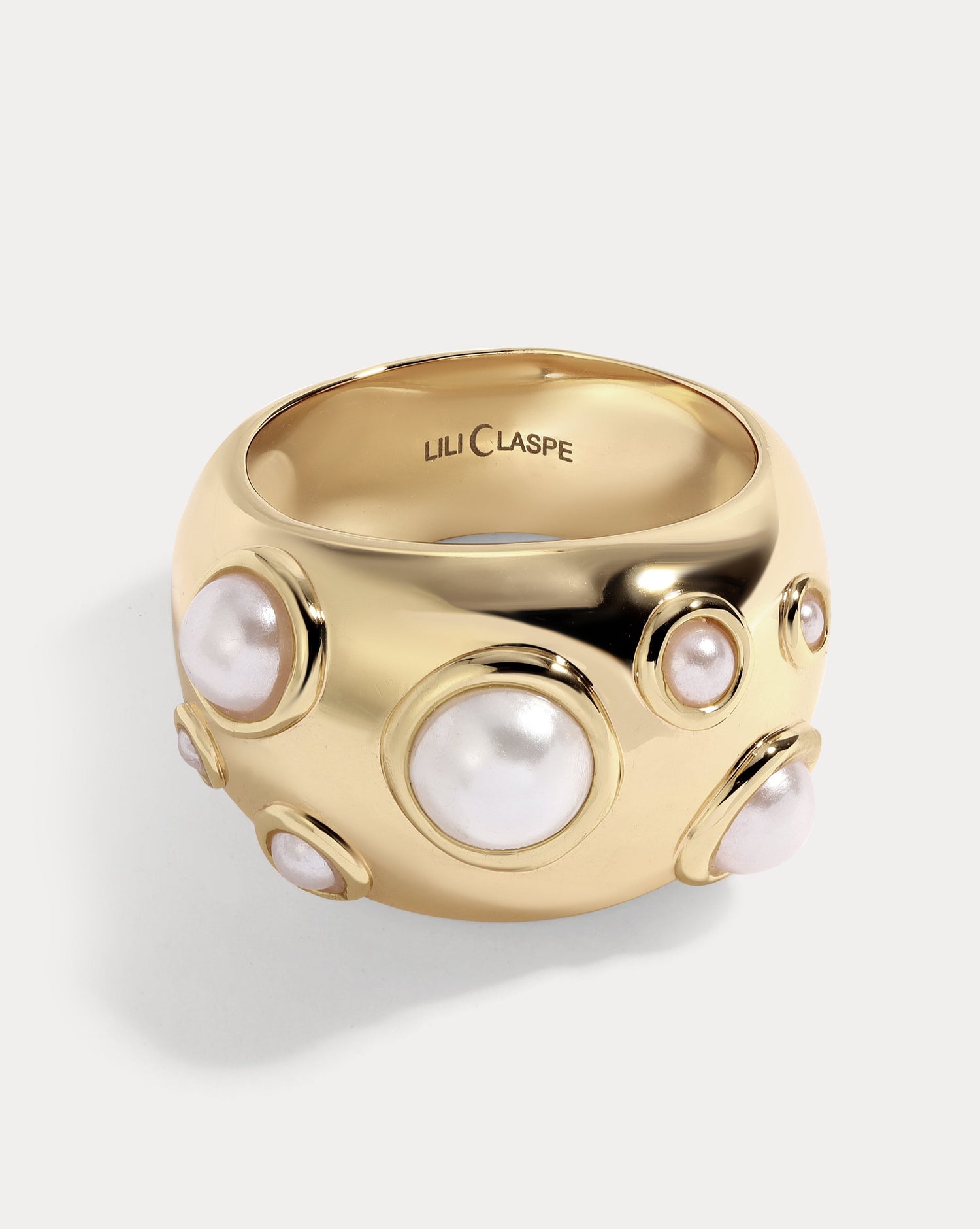 Sloane Dome Pearl Ring